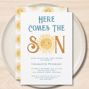 Here Comes The Son Baby Shower Invitation