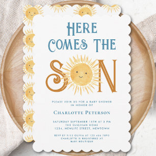Here Comes The Son Baby Shower Invitation