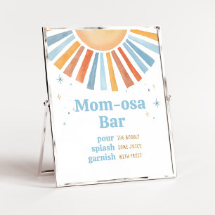 Here Comes the Son Baby Shower Mom Osa Bar Poster