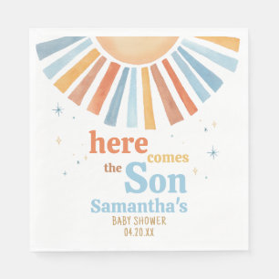 Here Comes the Son Baby Shower  Napkins