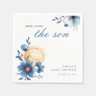 Here Comes the Son Baby Shower Napkins