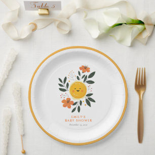 Here Comes the Son Baby Shower Paper Plates