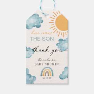Here Comes The Son Baby Shower Sunshine Gift Tags