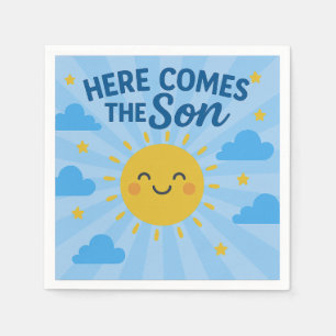 Here Comes the Son Baby Shower- Sunshine Napkins