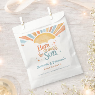 Here Comes the Son Baby Shower Thank You Favor Bag