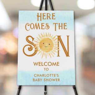 Here Comes The Son Baby Shower Welcome Foam Board