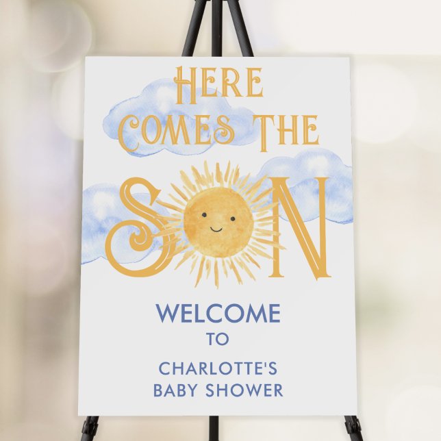 Here Comes The Son Baby Shower Welcome Sign (Creator Uploaded)