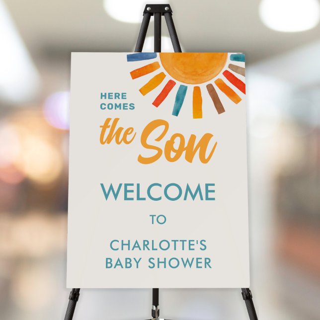 Here Comes The Son Baby Shower Welcome Sign (Creator Uploaded)