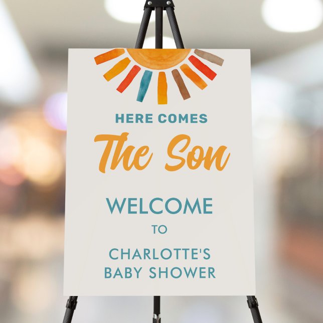 Here Comes The Son Baby Shower Welcome Sign (Creator Uploaded)
