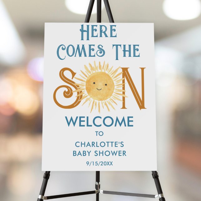 Here Comes The Son Baby Shower Welcome Sign (Creator Uploaded)