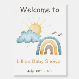 Here Comes The Son Baby Shower Welcome Sign