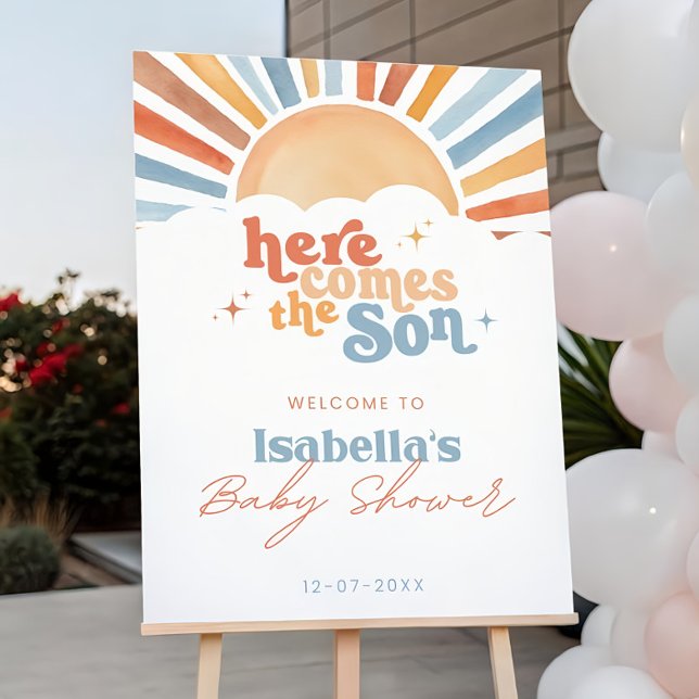Here Comes the Son Baby Shower Welcome Sign Sunshi (Creator Uploaded)