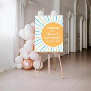 Here Comes the Son Boho Sunshine Baby Shower Foam Board