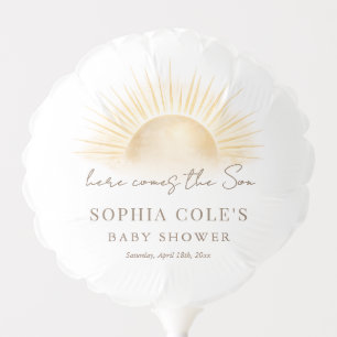 Here Comes The Son Boho Sunshine Decor Baby Shower Balloon