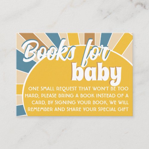 Here comes the Son Books for baby Enclosure Card
