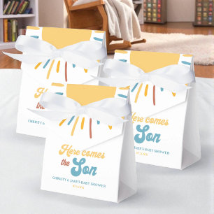 Here Comes The Son Boy Baby Shower Favors Favor Boxes