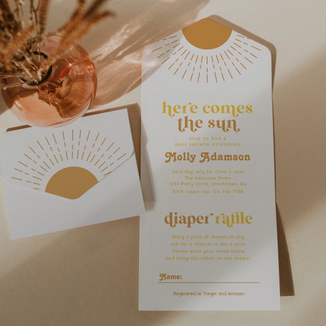 Here Comes the Son Boy Baby Shower Invitation (Creator Uploaded)