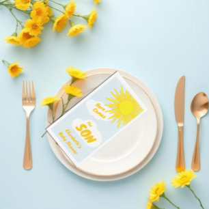 Here Comes The Son Boy Baby Shower Paper Guest Towels