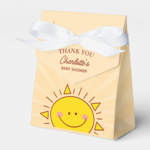 Here Comes The Son Boy Baby Shower Thank You Favor Boxes