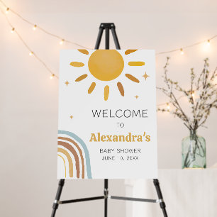 Here Comes the Son Boy Baby Shower Welcome Sign