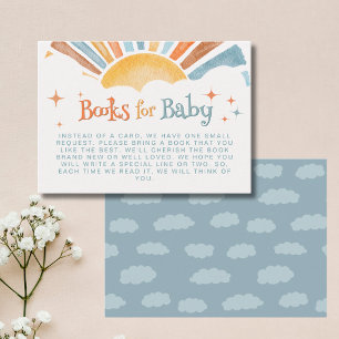 Here Comes the Son Boy Books for Baby Shower Enclosure Card