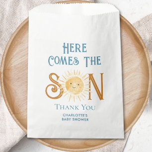 Here Comes The Son Boy's Baby Shower Favor Bag