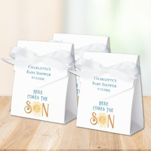 Here Comes The Son Boy's Baby Shower Favor Boxes