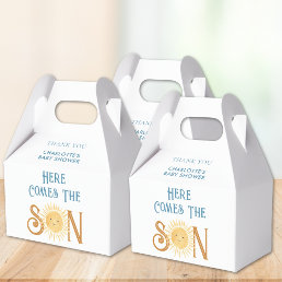 Here Comes The Son Boy&#39;s Baby Shower Favor Boxes