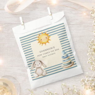 Here Comes The Son Bunny Baby Shower Favor Bags