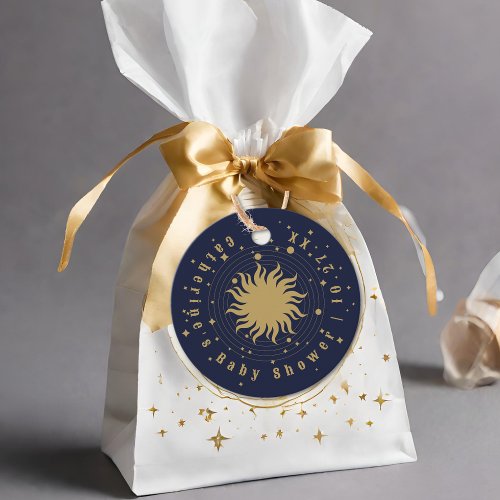 Here Comes The Son  Celestial Baby Shower Favor Tags