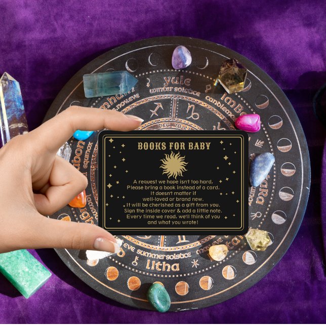 Here Comes The Son | Celestial Shower Book Request Enclosure Card (Creator Uploaded)