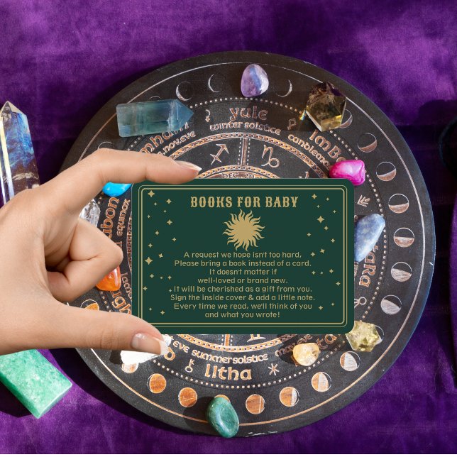 Here Comes The Son | Celestial Shower Book Request Enclosure Card (Creator Uploaded)