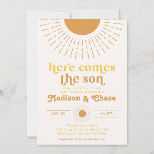 Here Comes the Son Co-Ed Baby Shower Invitation