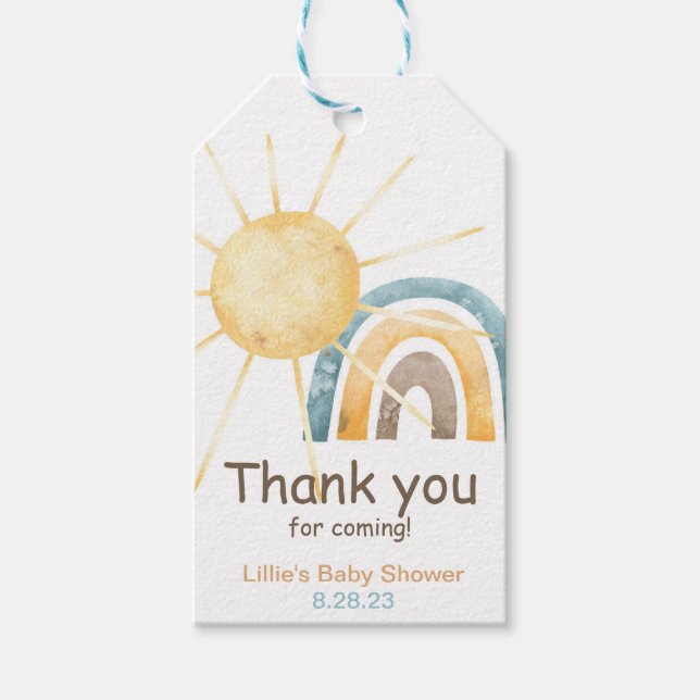 Here Comes The Son Favor Tag (Front)