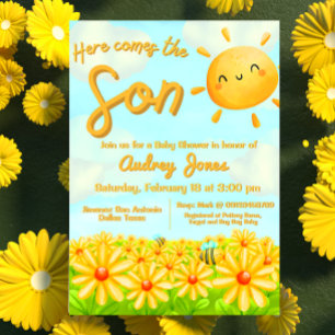 Here Comes the Son Invitation