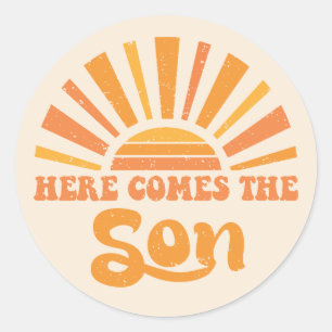 Here Comes The Son Of God I (Jesus) Classic Round Sticker
