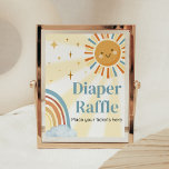 Here Comes the Son Retro Baby Shower Diaper Raffle Poster<br><div class="desc">Make your event special with this Sunshine Baby Shower with our cute and lovely printable Diaper Raffle Sign featuring adorable Boho Baby Shower theme. Download,  personalize,  and create lasting memories with this perfect touch for your joyous celebration!
 
BS1048 A</div>