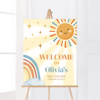 Here Comes the Son Retro Baby Shower Welcome