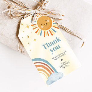 Here Comes the Son Retro Sunshine Favor Tags