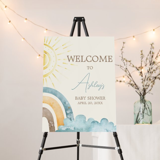 Here Comes The Son Retro Welcome Sign (In Situ (Stand))