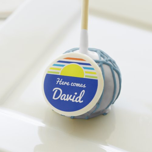 Here Comes the Son Rising Sun Summer Stripes  Cake Pops