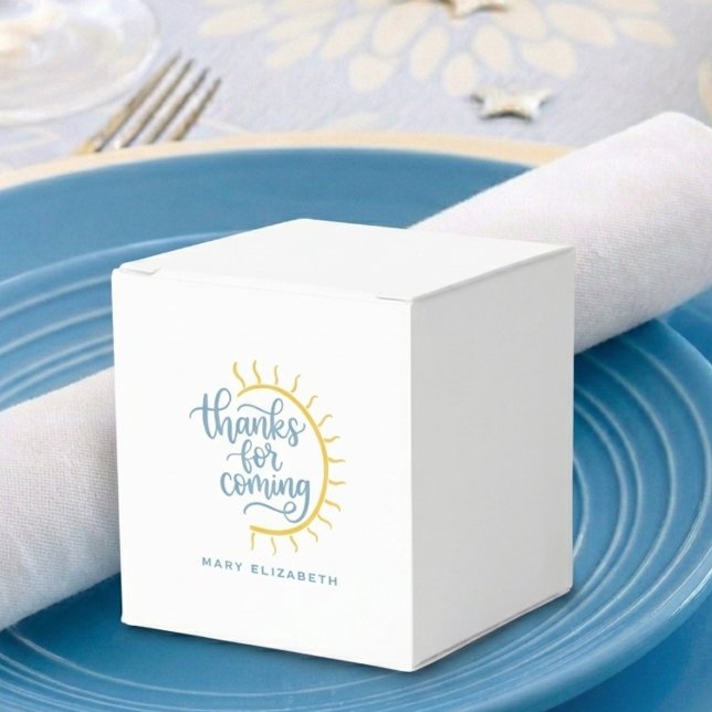 Here Comes The Son Shower Favor Boxes (Here Comes The Son Shower Favor Box)