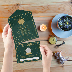 Here Comes The Son Sun Tarot Baby Shower All In One Invitation