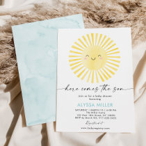 Here Comes the Son Sunshine Baby Shower Invitation