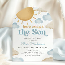 Here Comes the Son Sunshine Baby Shower Invitation
