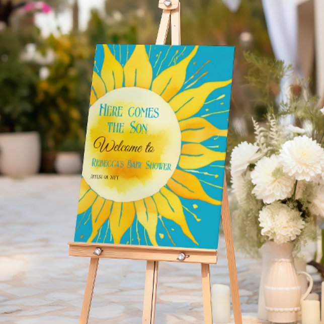 Here Comes the Son Sunshine Baby Shower Welcome Foam Board (Creator Uploaded)