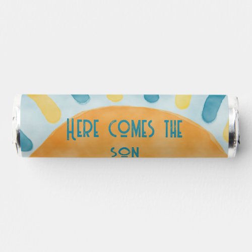 Here Comes the Son Sunshine Blue Ray Baby Shower Breath Savers Mints