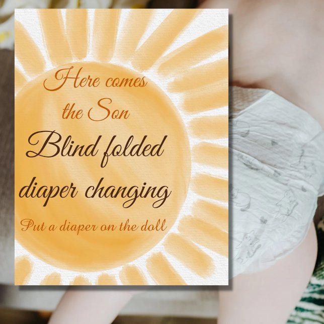 Here Comes the Son Sunshine Boy Baby Shower Game Poster (Creator Uploaded)