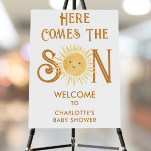 Here Comes The Son Sunshine Boy's Baby Shower Foam Board