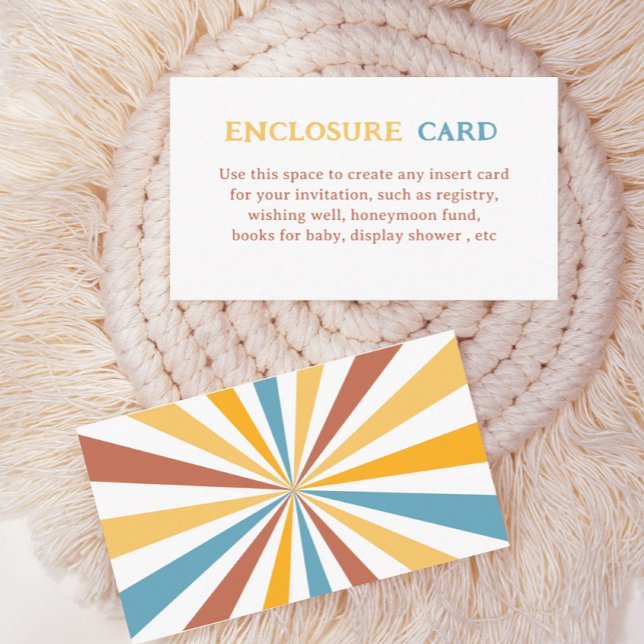 Here Comes The Son Sunshine Party Custom Enclosure Card (Creator Uploaded)